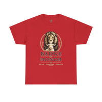 "Badge Of Honor" Lion (Faith • Purpose • Legacy) - T-Shirt
