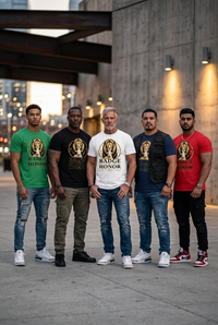 "Badge Of Honor" Lion (Faith - Purpose - Legacy) - Graphic T-Shirt
