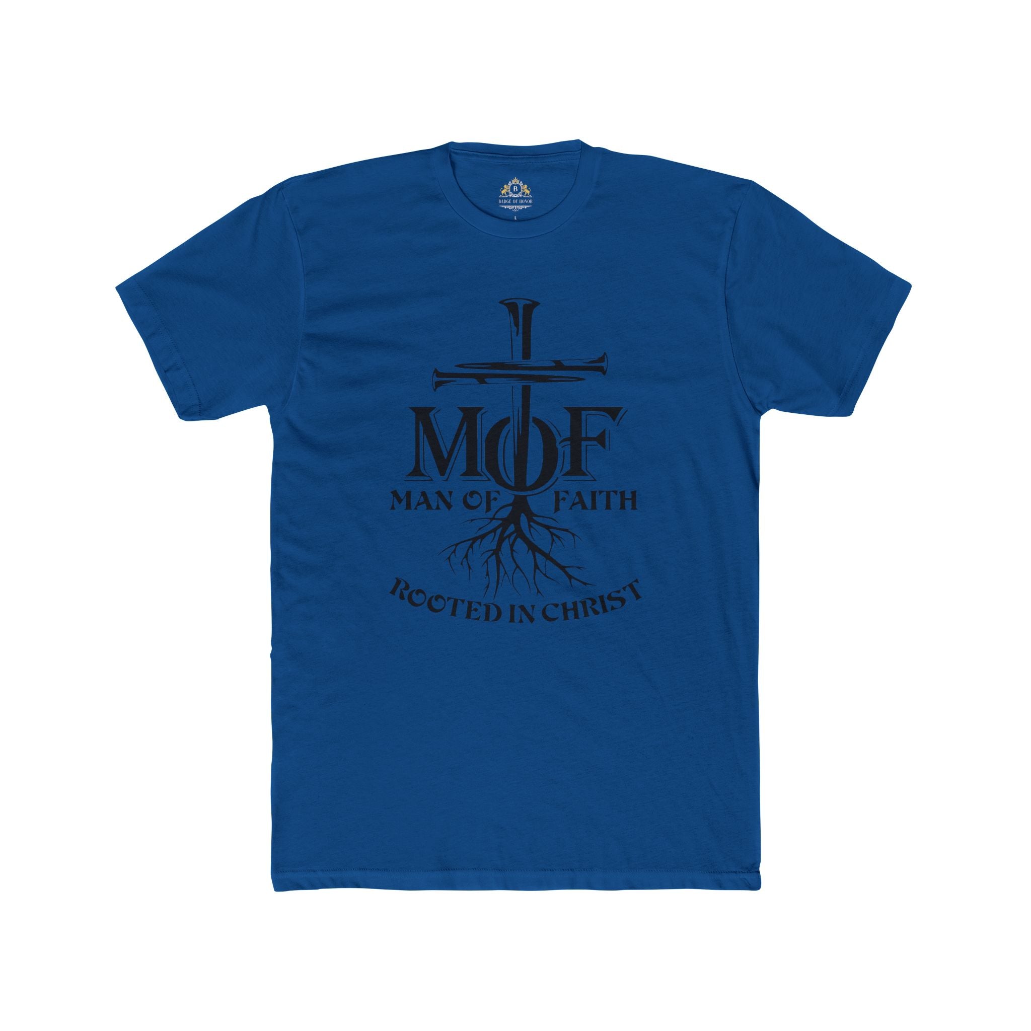 Man of Faith Tee — 'Rooted in Christ' Christian T‑Shirt