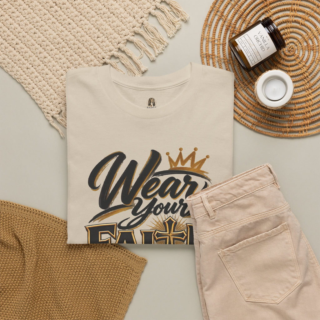 "Wear Your Faith Like A Badge of Honor" V.2 - T-Shirt