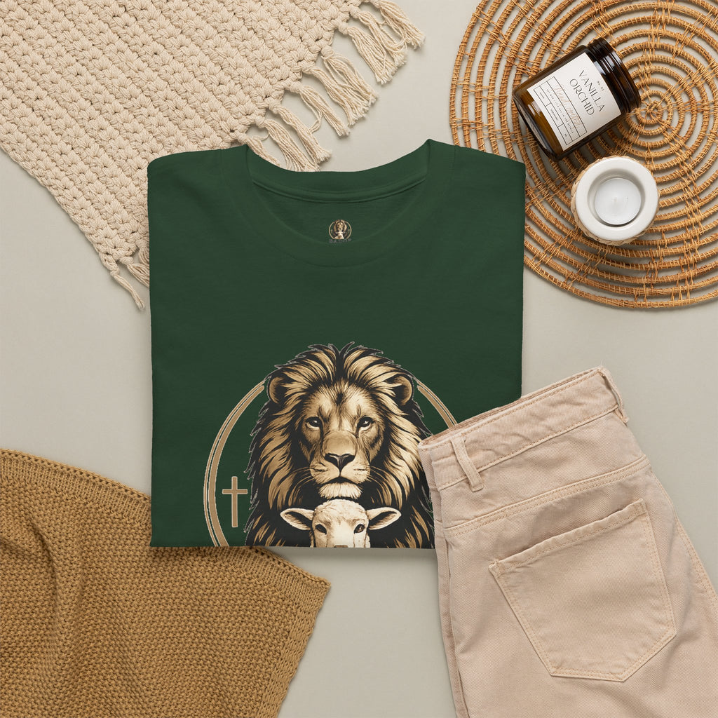 "Badge Of Honor" Lion Graphic Tee (Faith • Purpose • Legacy)