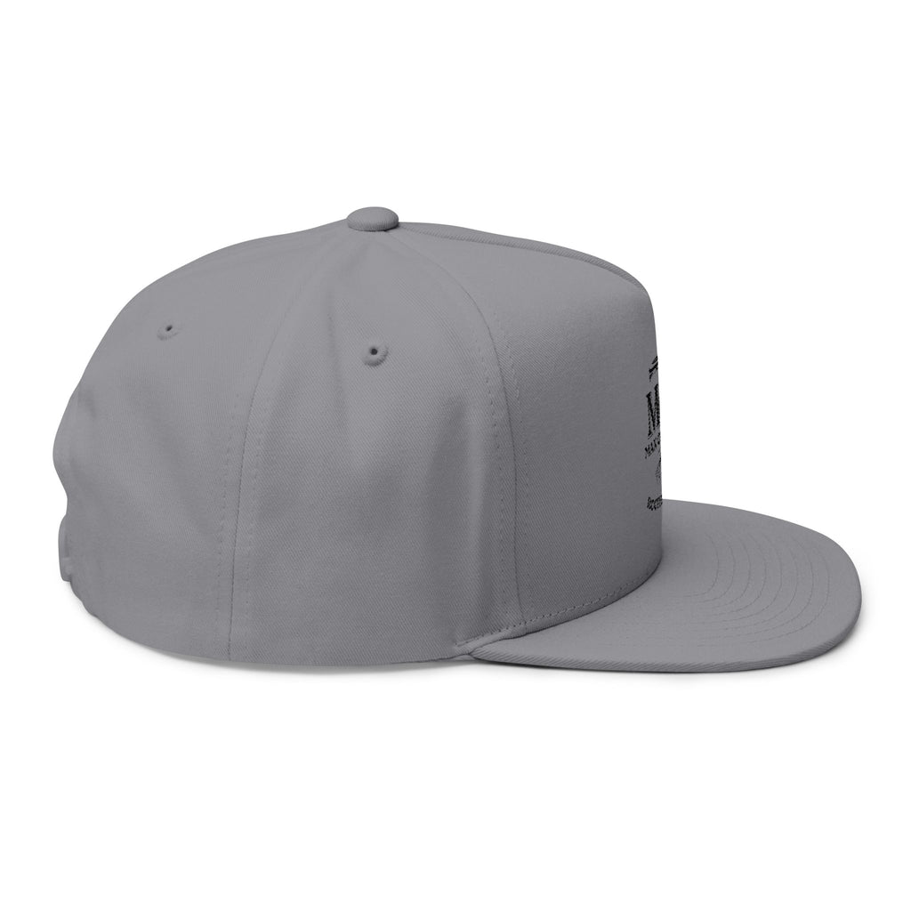 Embroidered 'Man of Faith' Flat Bill Cap — Rooted in Christ Snapback