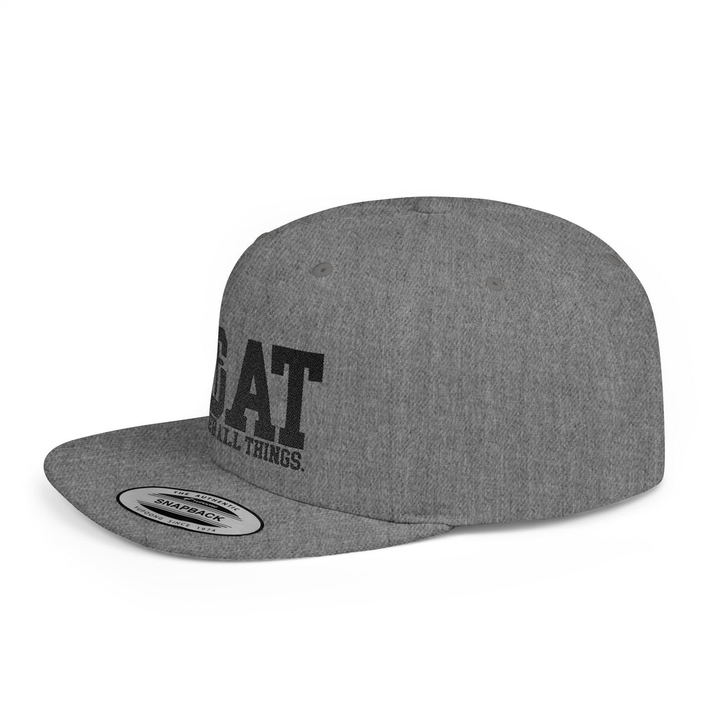 GOAT Snapback Hat — "God Over All Things" Flat-Bill Christian Baseball Cap