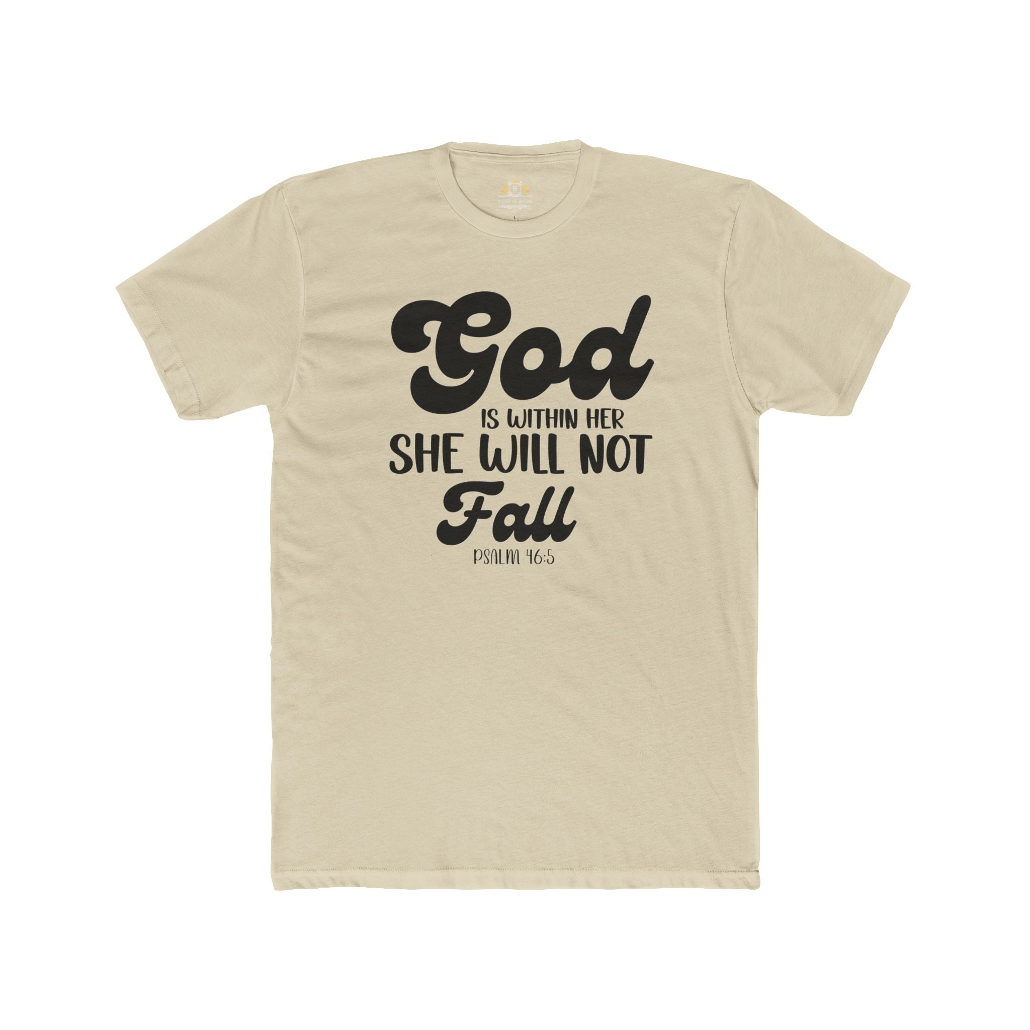 God Is Within Her T‑Shirt — Inspirational Faith Tee (Psalm 46:5)