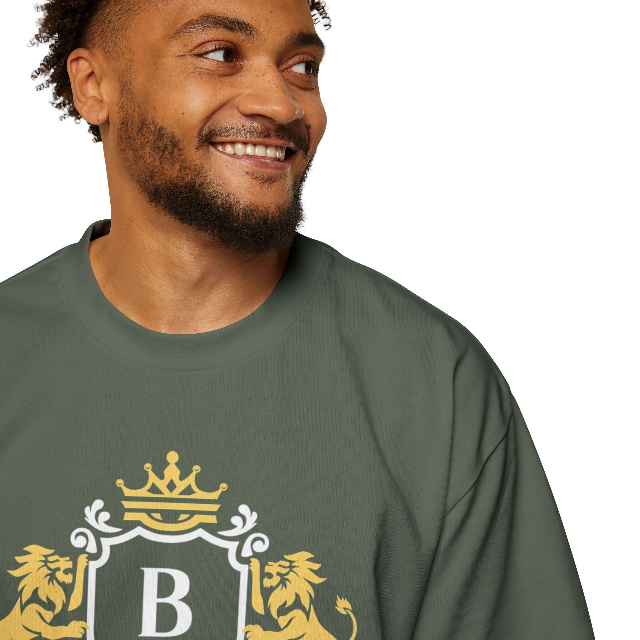 Badge Of Honor Crest Tee — Men's Oversized Graphic T-Shirt