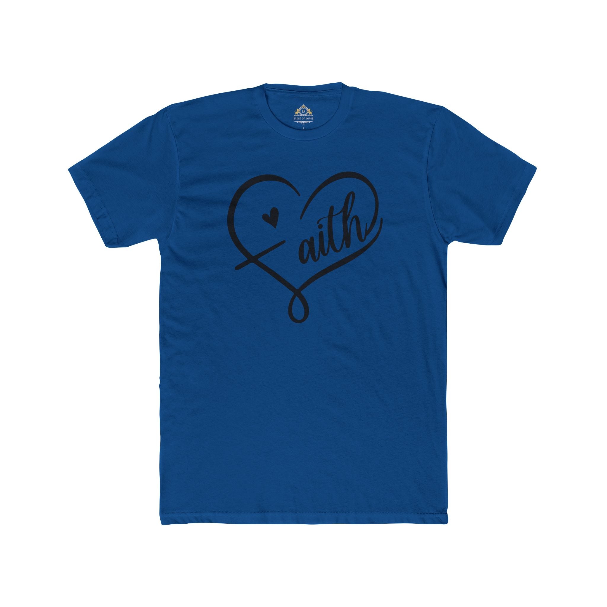 Faith Heart T-Shirt — Script Heart Faith Tee