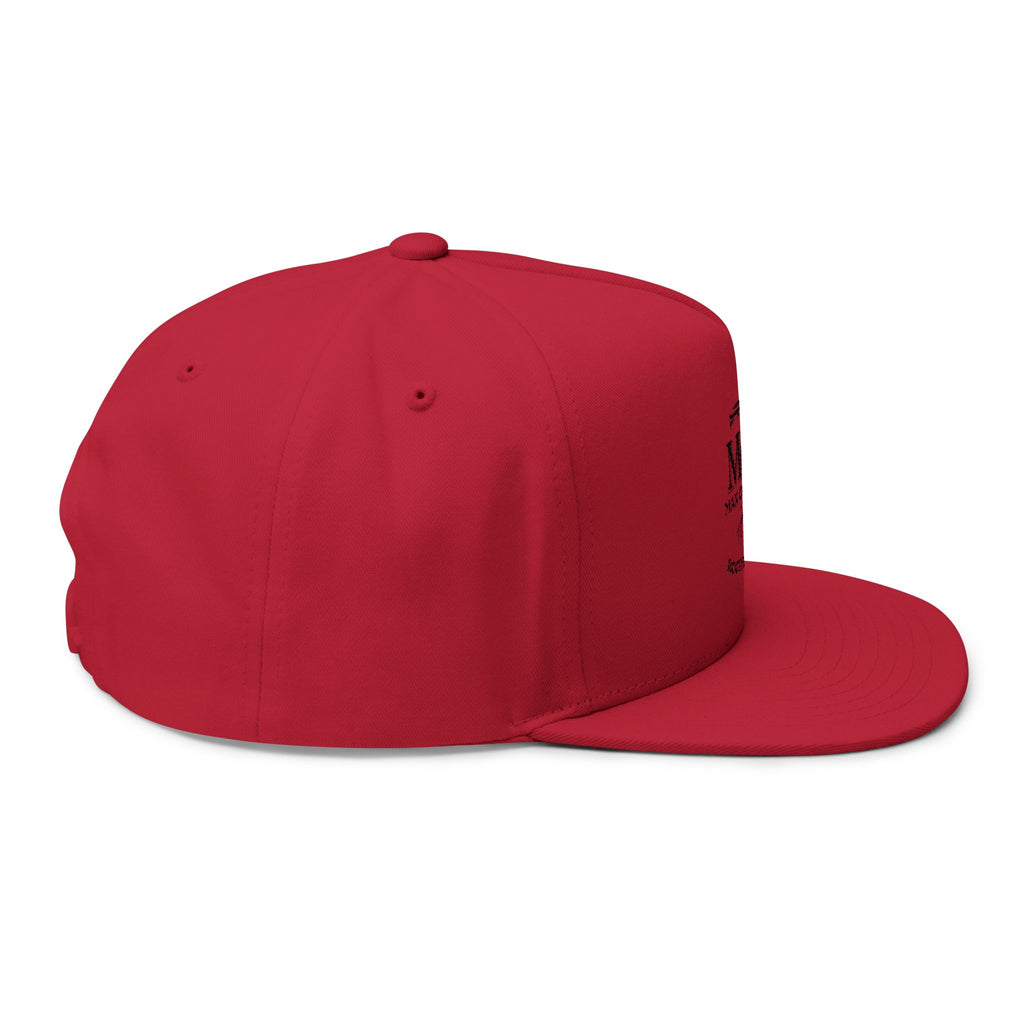 Embroidered 'Man of Faith' Flat Bill Cap — Rooted in Christ Snapback