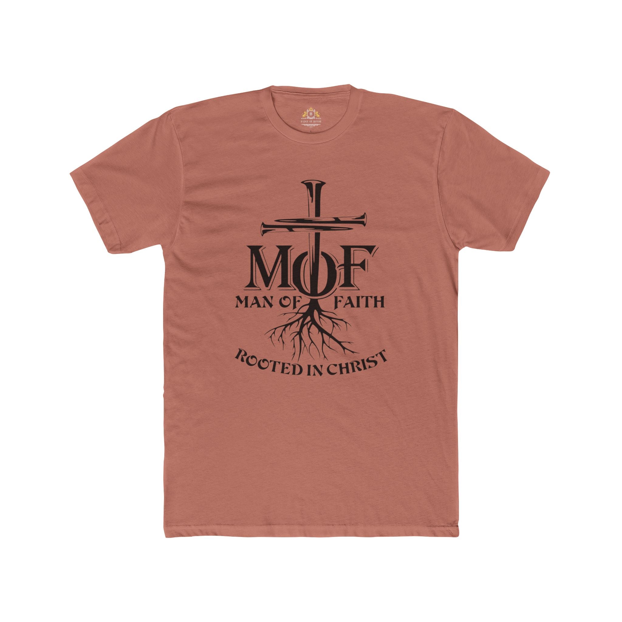 Man of Faith Tee — 'Rooted in Christ' Christian T‑Shirt