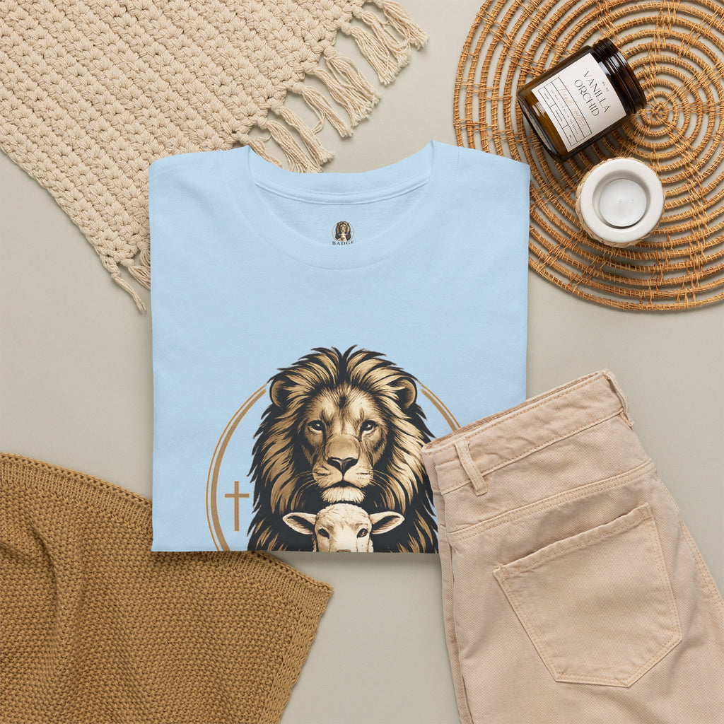 "Badge Of Honor" Lion Graphic Tee (Faith • Purpose • Legacy)