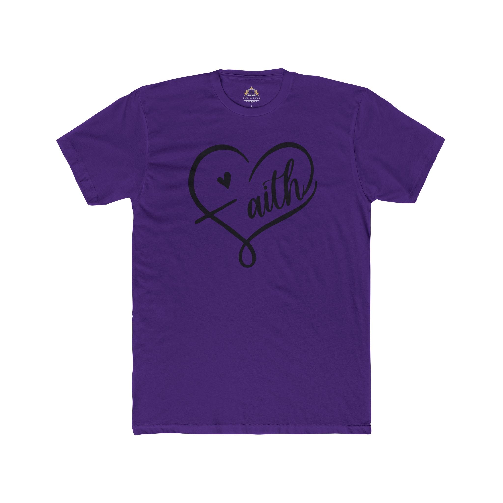 Faith Heart T-Shirt — Script Heart Faith Tee