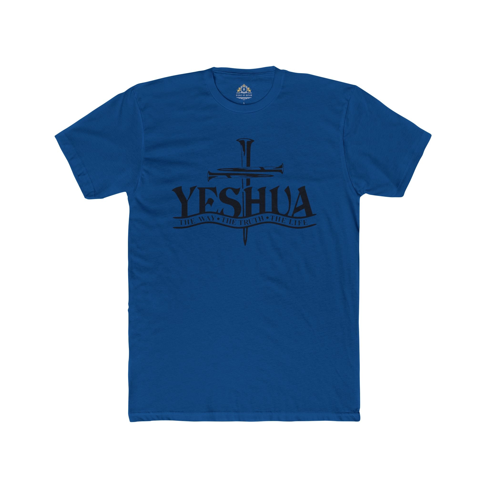 Yeshua Cross T‑Shirt — Faith Christian Tee ("Yeshua: The Way, The Truth, The Life")