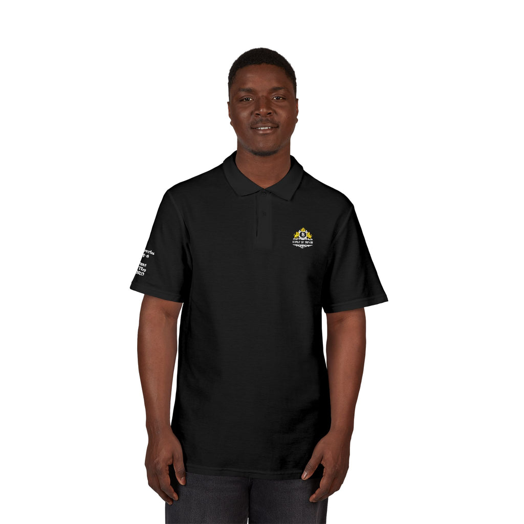 Badge Of Honor Crest Polo Shirt - 'Proverbs 3:5-6 Trust In The Lord'