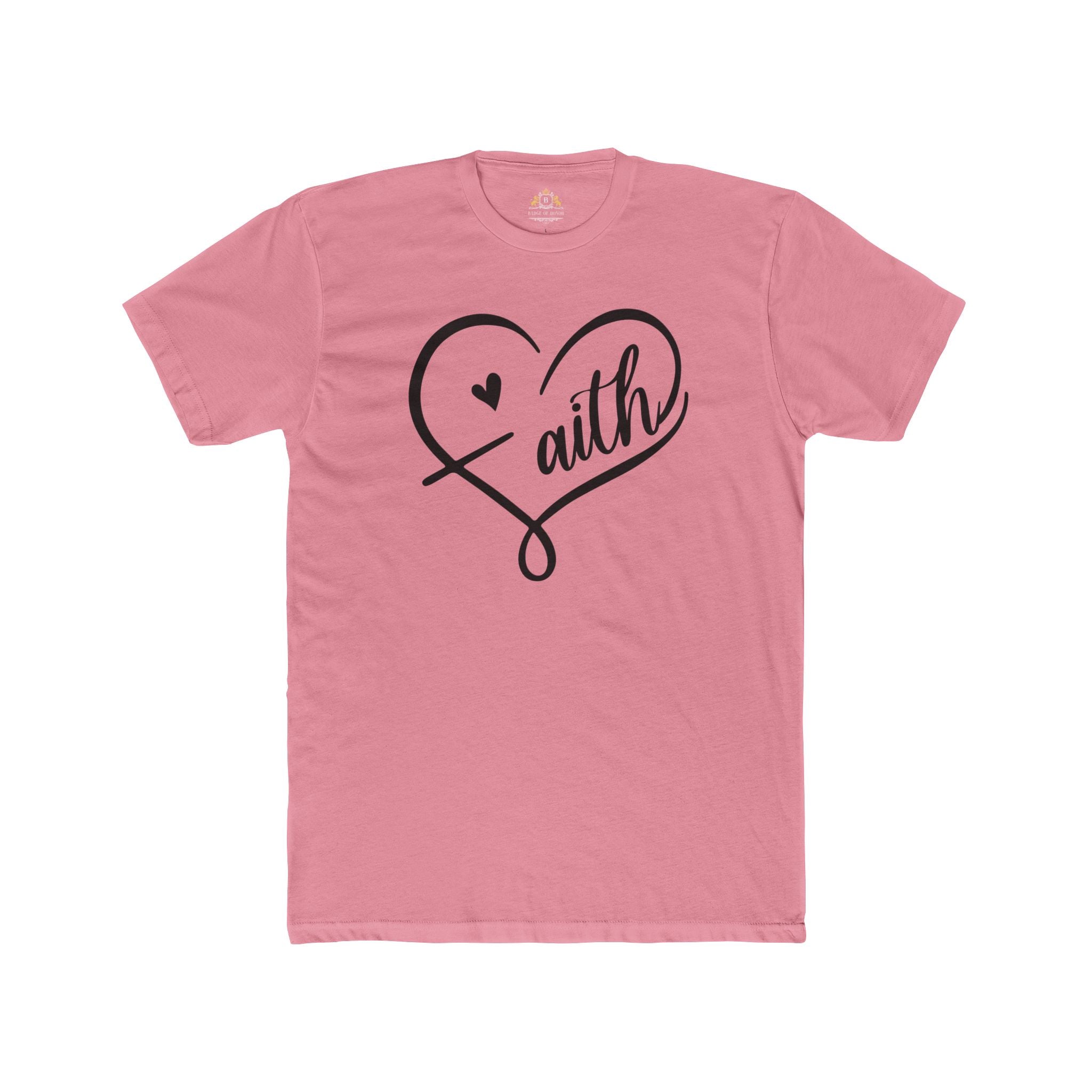 Faith Heart T-Shirt — Script Heart Faith Tee