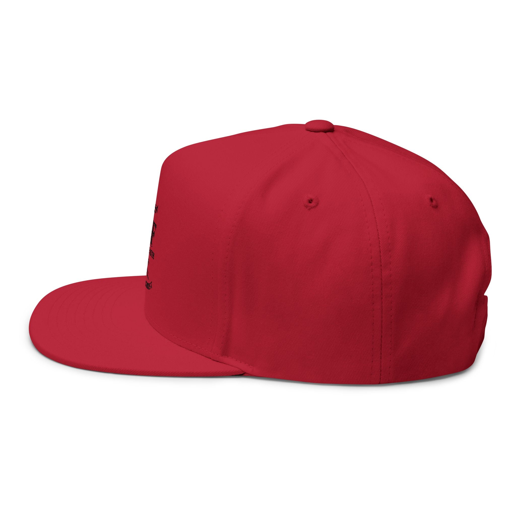 Embroidered 'Man of Faith' Flat Bill Cap — Rooted in Christ Snapback
