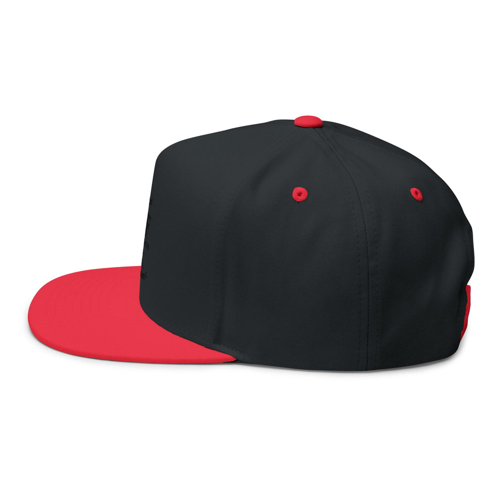 Embroidered 'Man of Faith' Flat Bill Cap — Rooted in Christ Snapback