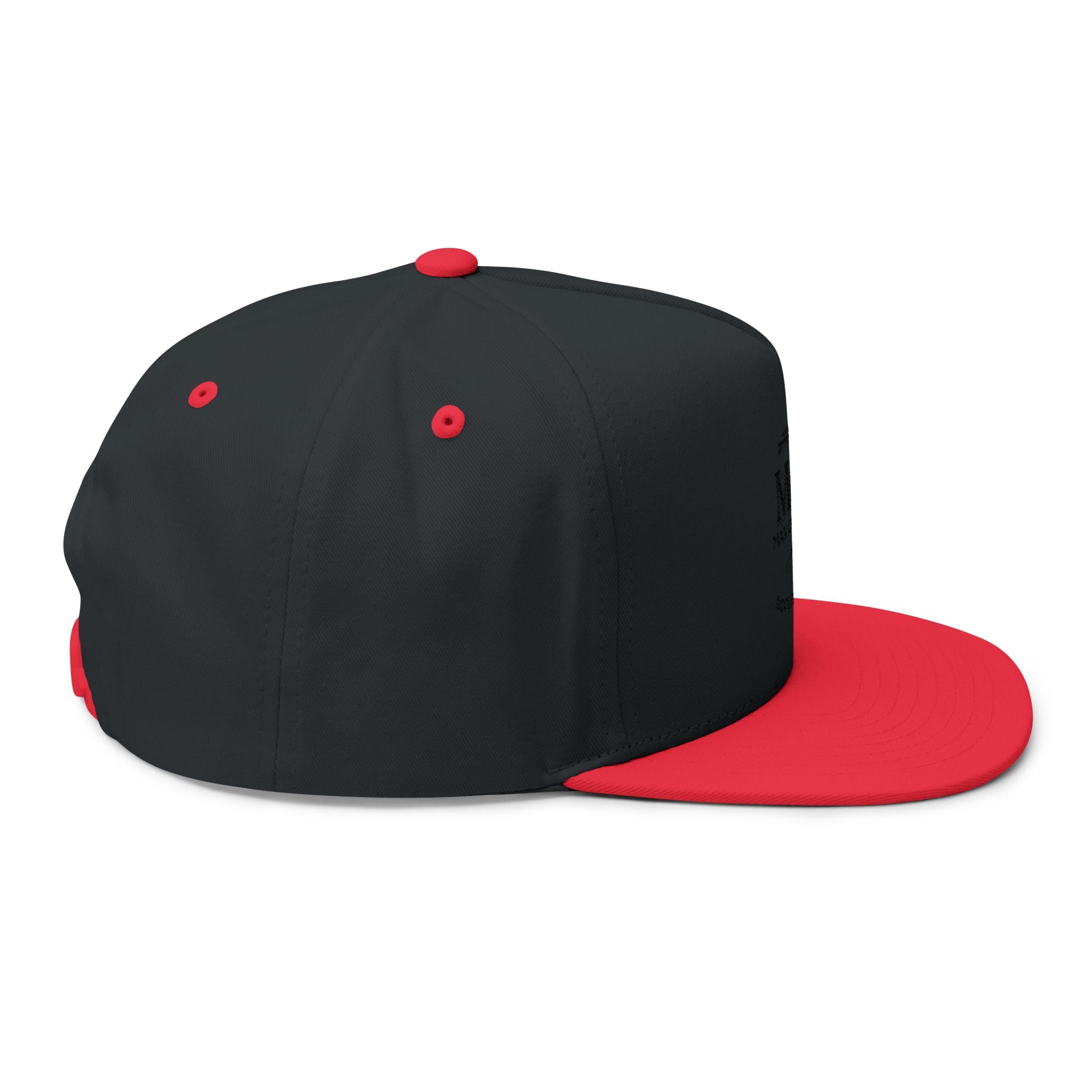 Embroidered 'Man of Faith' Flat Bill Cap — Rooted in Christ Snapback