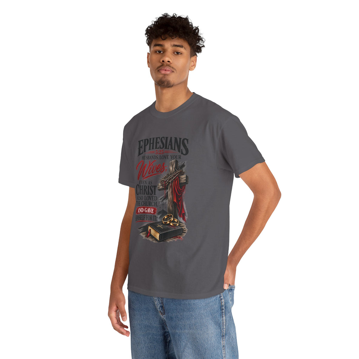 "Husbands, Love Your Wives" - Graphic T-Shirt