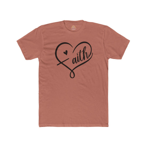 Faith Heart T-Shirt — Script Heart Faith Tee