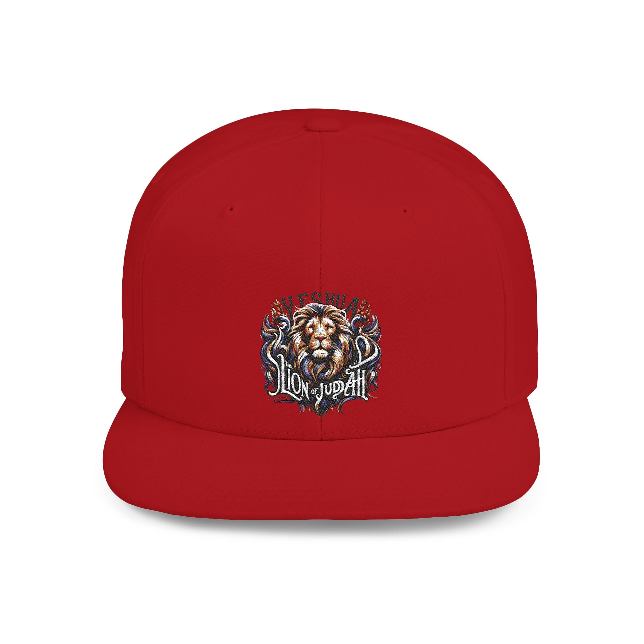 Yeshua Lion Graphic Snapback Hat — 'Loyalty' Flat Bill Cap