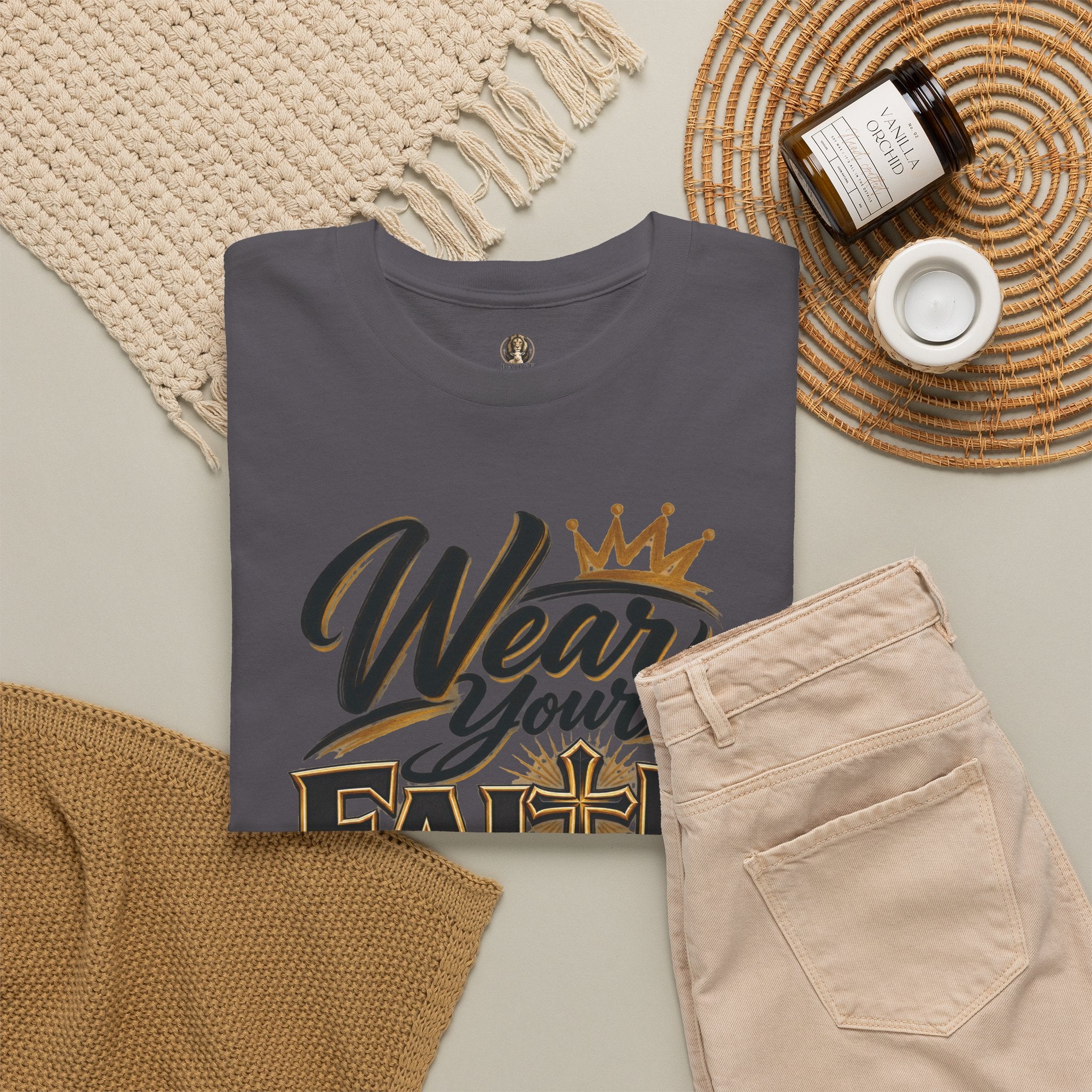 "Wear Your Faith Like A Badge of Honor" V.2 - T-Shirt