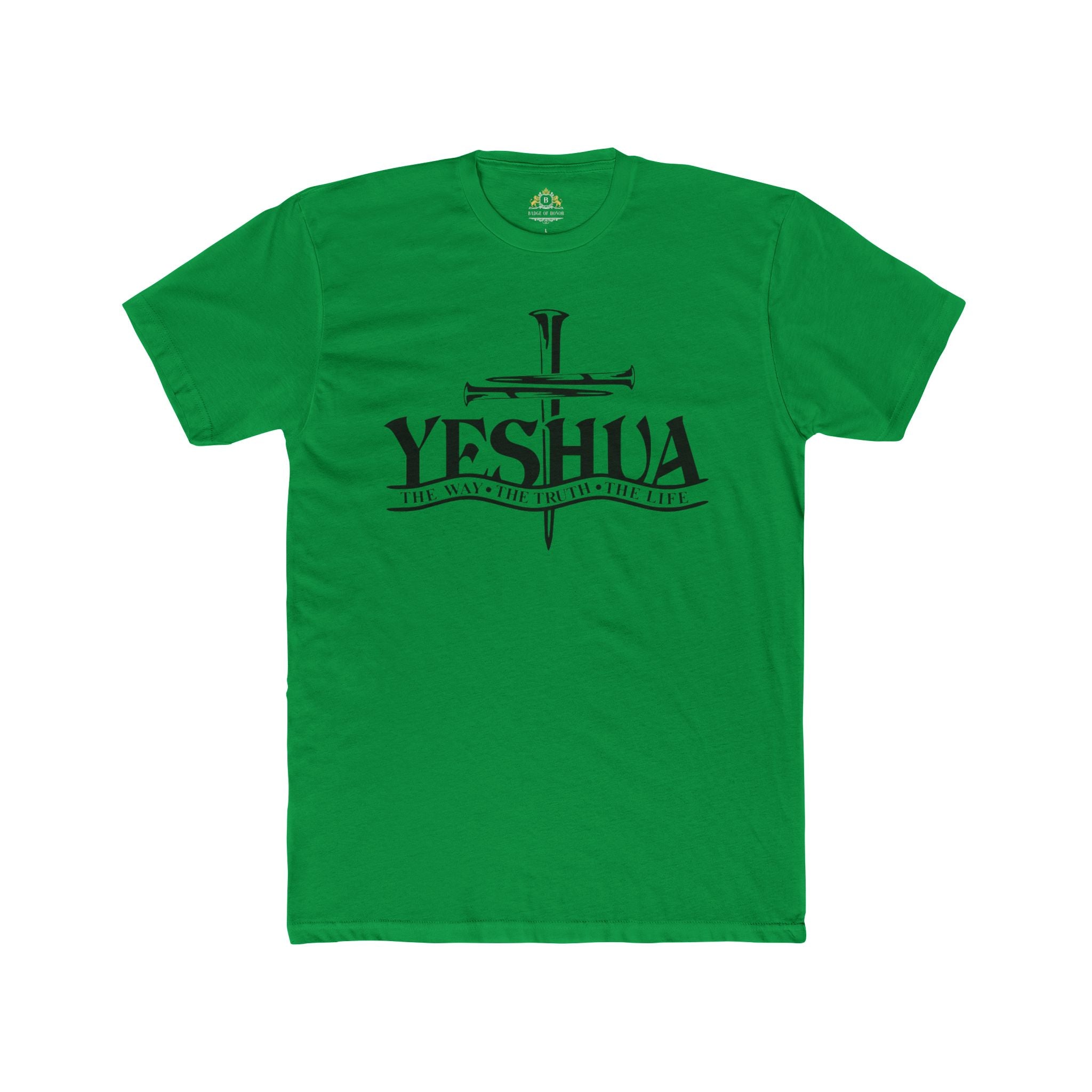 Yeshua Cross T‑Shirt — Faith Christian Tee ("Yeshua: The Way, The Truth, The Life")