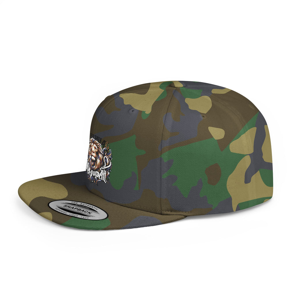 Yeshua Lion Graphic Snapback Hat — 'Loyalty' Flat Bill Cap