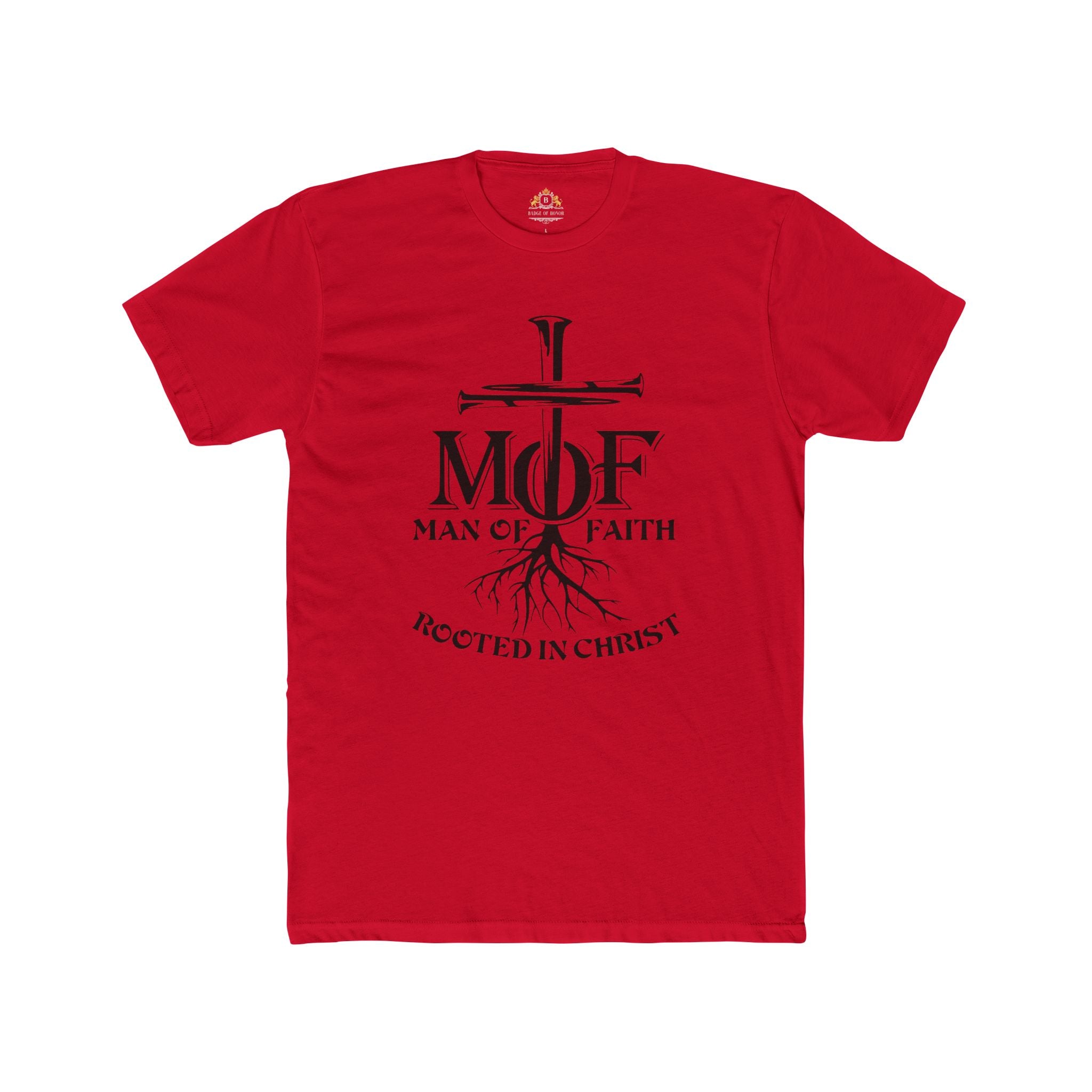 Man of Faith Tee — 'Rooted in Christ' Christian T‑Shirt