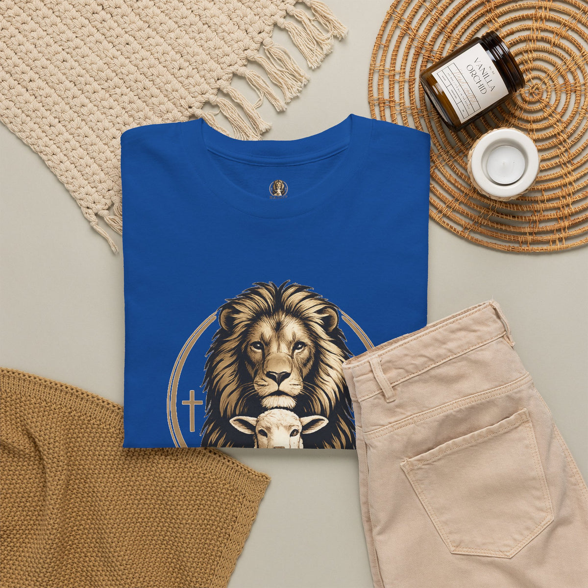 "Badge Of Honor" Lion Graphic Tee (Faith • Purpose • Legacy)