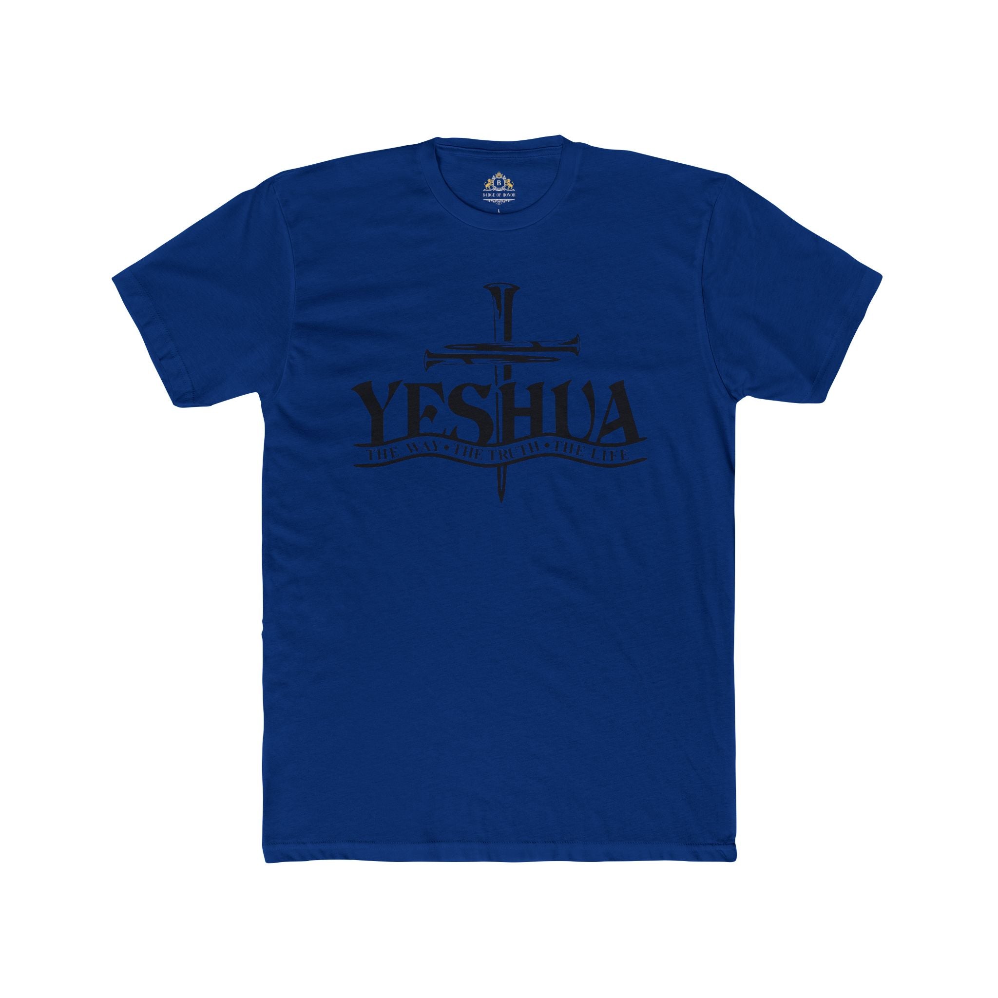 Yeshua Cross T‑Shirt — Faith Christian Tee ("Yeshua: The Way, The Truth, The Life")