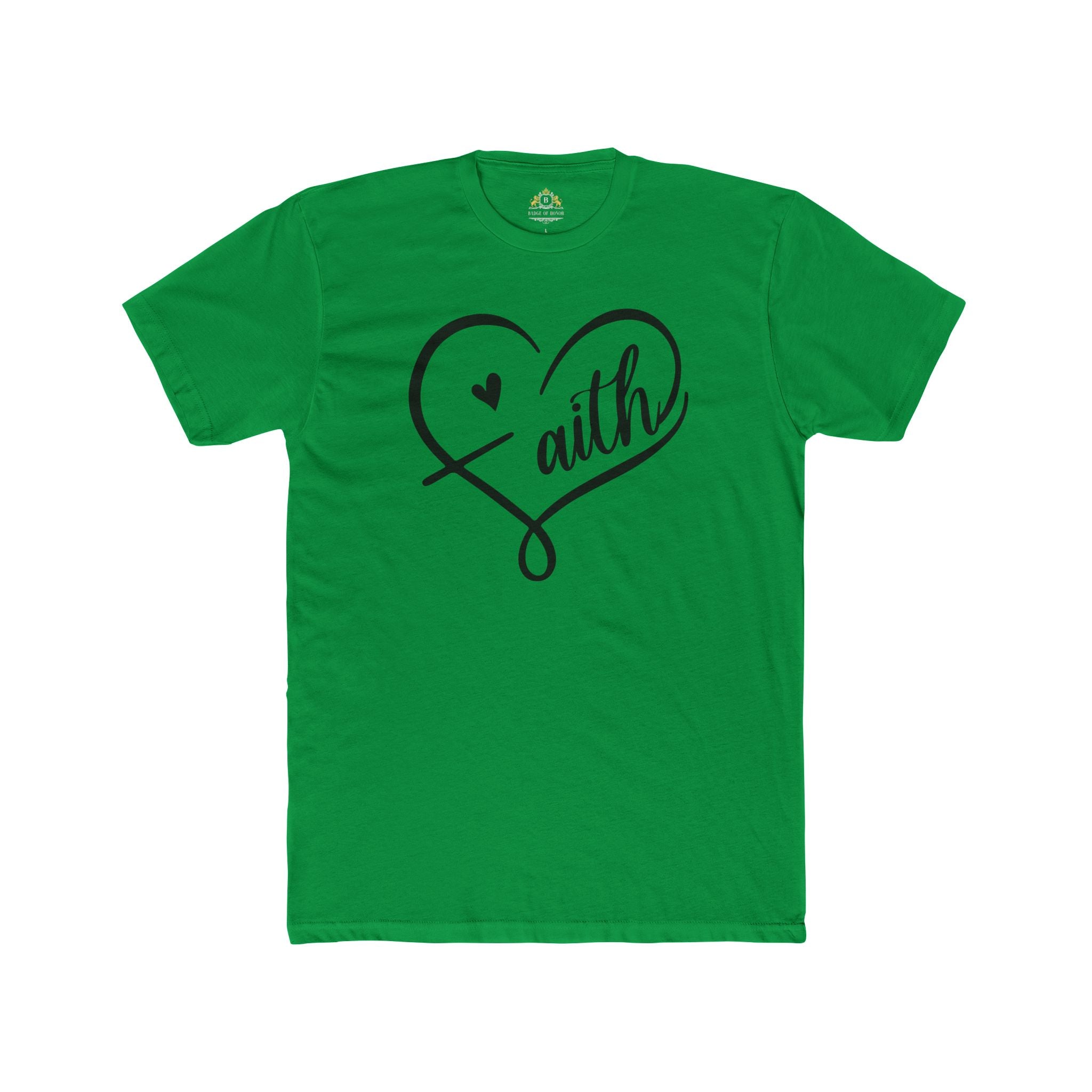 Faith Heart T-Shirt — Script Heart Faith Tee