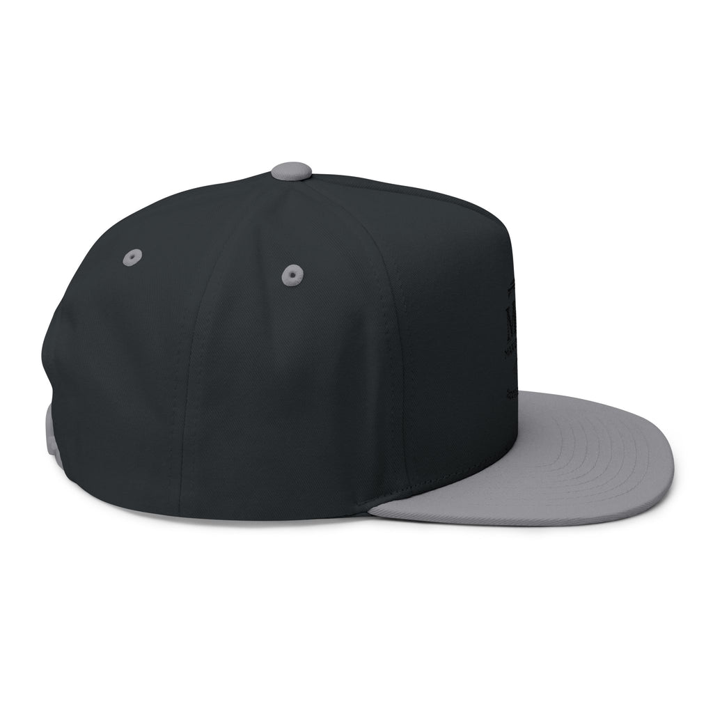 Embroidered 'Man of Faith' Flat Bill Cap — Rooted in Christ Snapback
