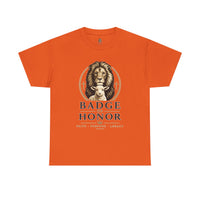 "Badge Of Honor" Lion (Faith • Purpose • Legacy) - T-Shirt