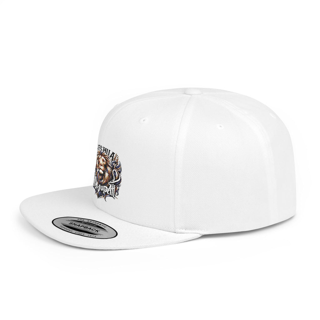 Yeshua Lion Graphic Snapback Hat — 'Loyalty' Flat Bill Cap