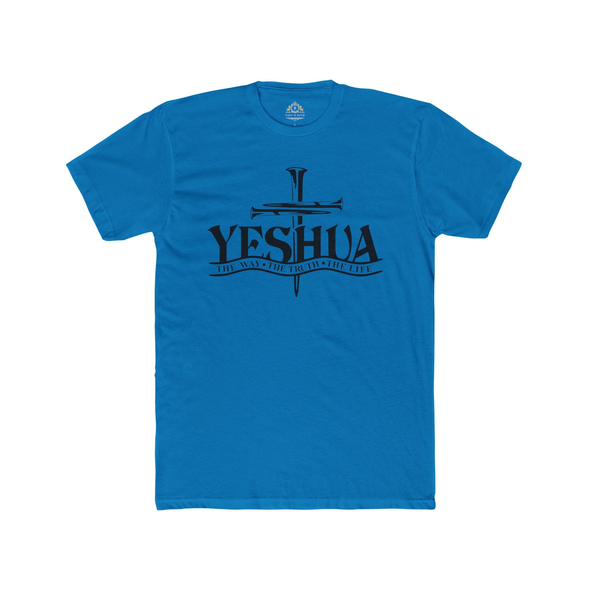 Yeshua Cross T‑Shirt — Faith Christian Tee ("Yeshua: The Way, The Truth, The Life")