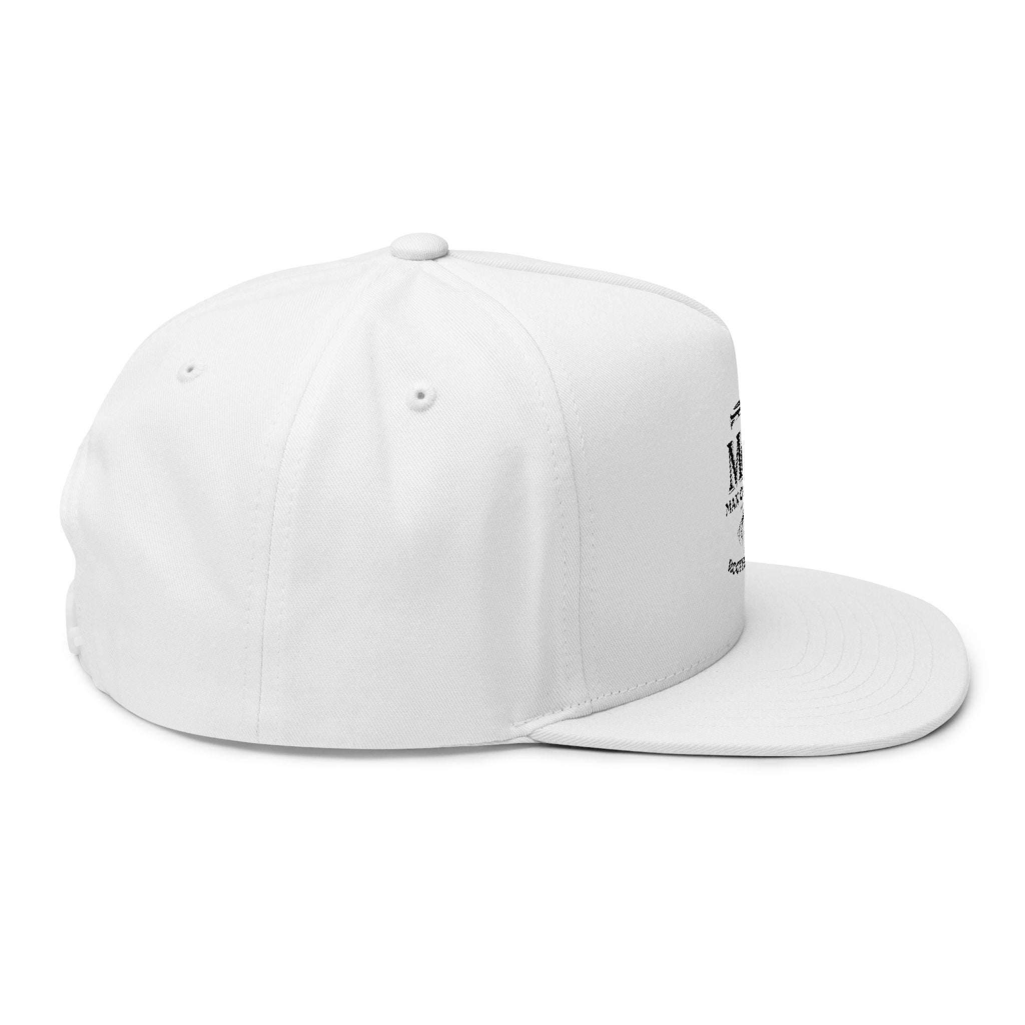 Embroidered 'Man of Faith' Flat Bill Cap — Rooted in Christ Snapback