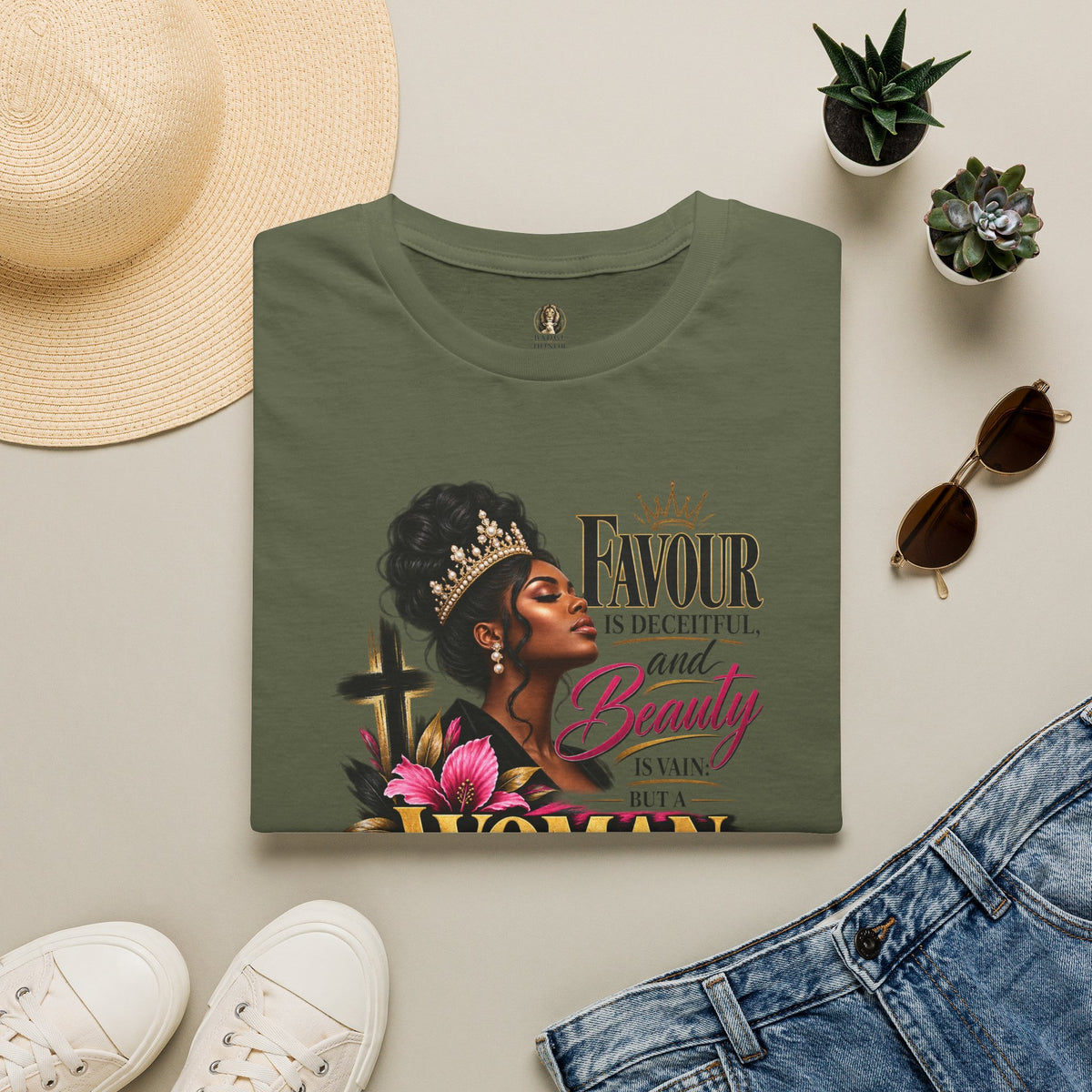 “Favour is Deceitful and Beauty is Vain” - Graphic T-Shirt