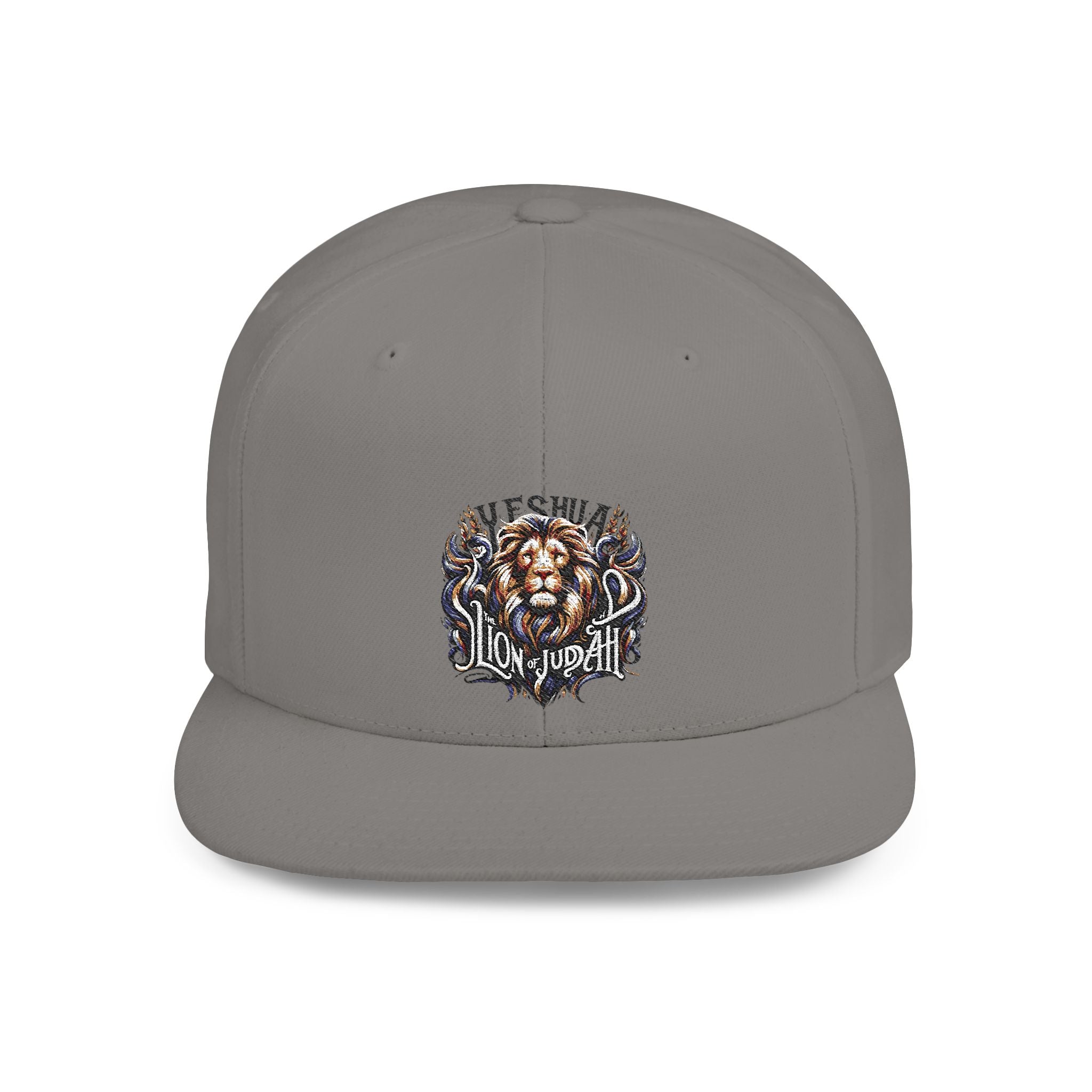 Yeshua Lion Graphic Snapback Hat — 'Loyalty' Flat Bill Cap