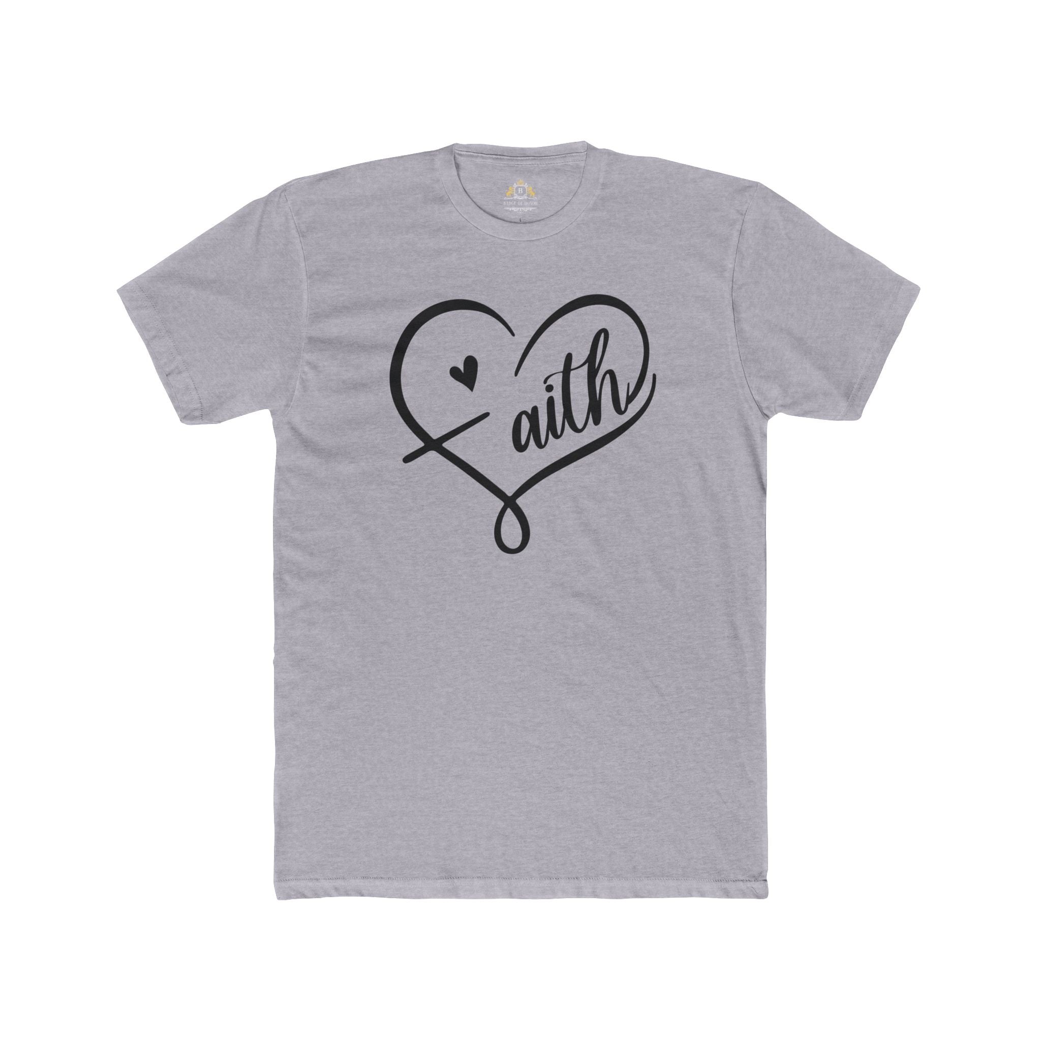 Faith Heart T-Shirt — Script Heart Faith Tee
