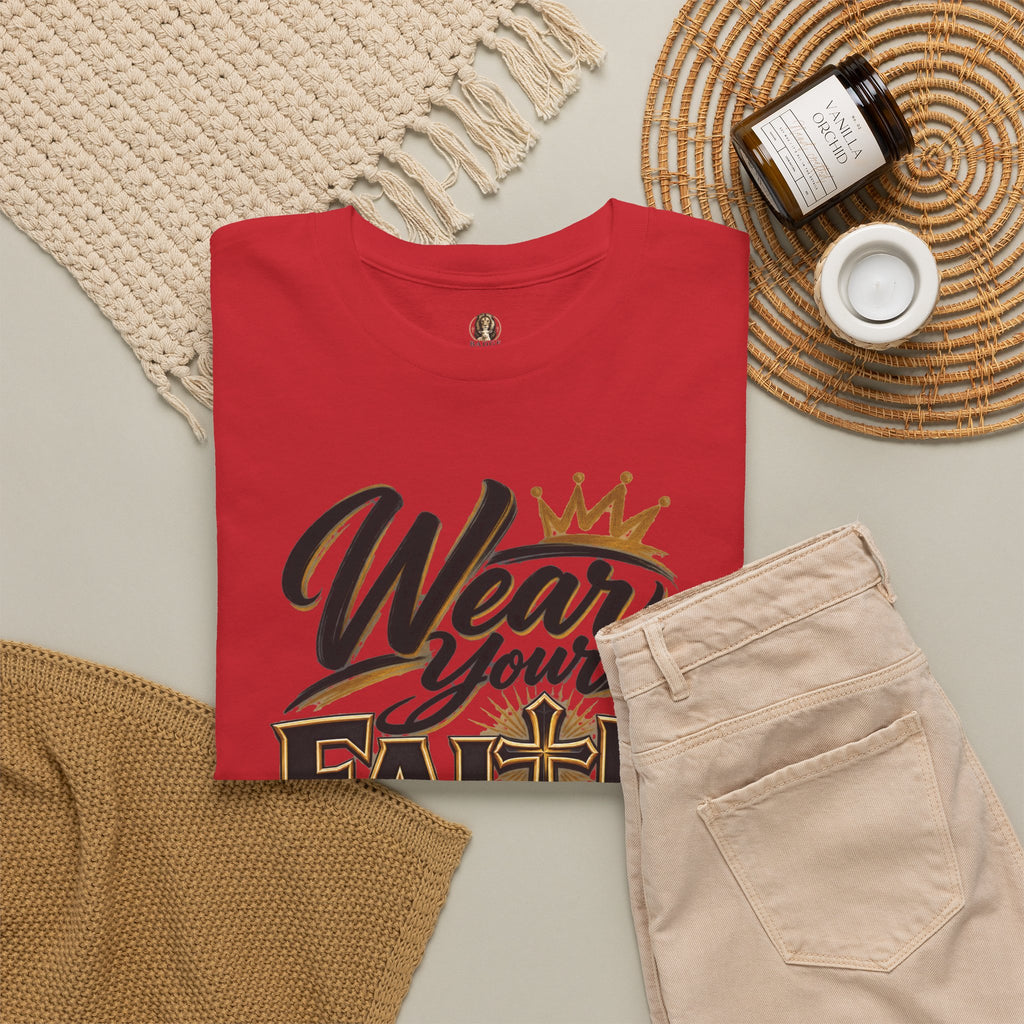 "Wear Your Faith Like A Badge of Honor" V.2 - T-Shirt