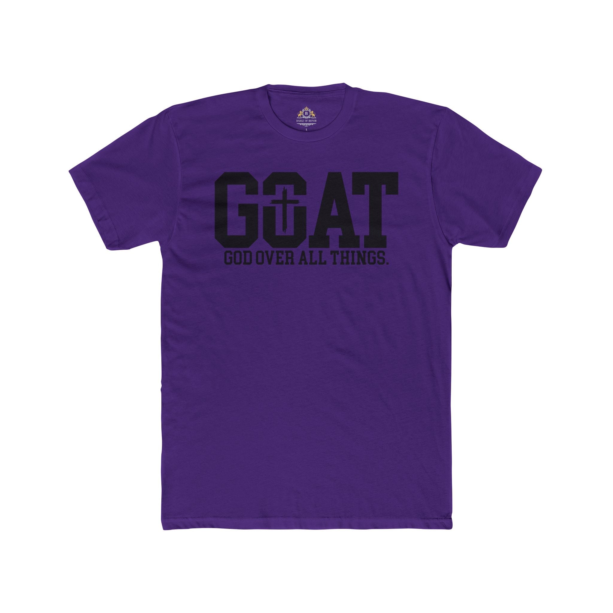 GOAT Tee — "God Over All Things" Christian Faith T-Shirt
