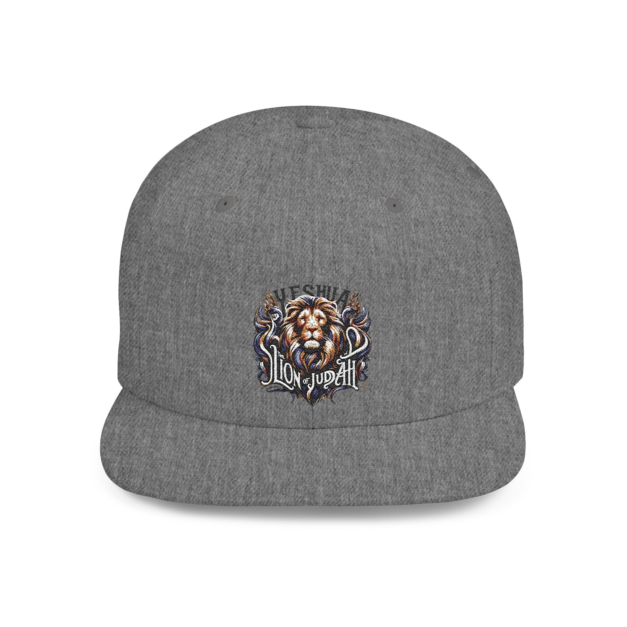 Yeshua Lion Graphic Snapback Hat — 'Loyalty' Flat Bill Cap