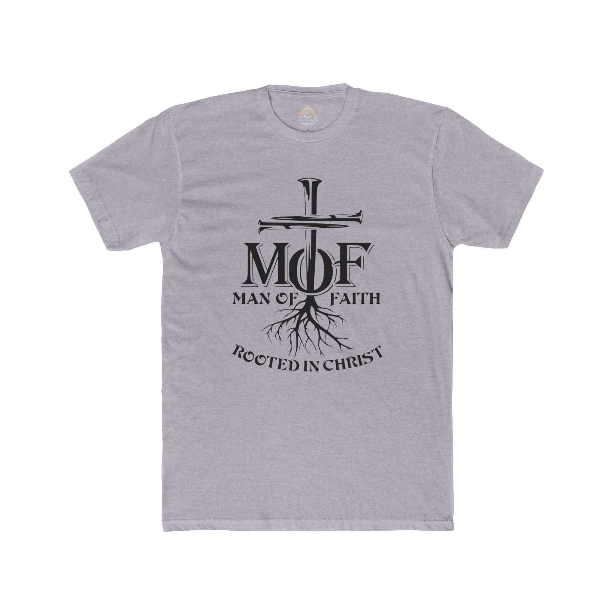 Man of Faith Tee — 'Rooted in Christ' Christian T‑Shirt