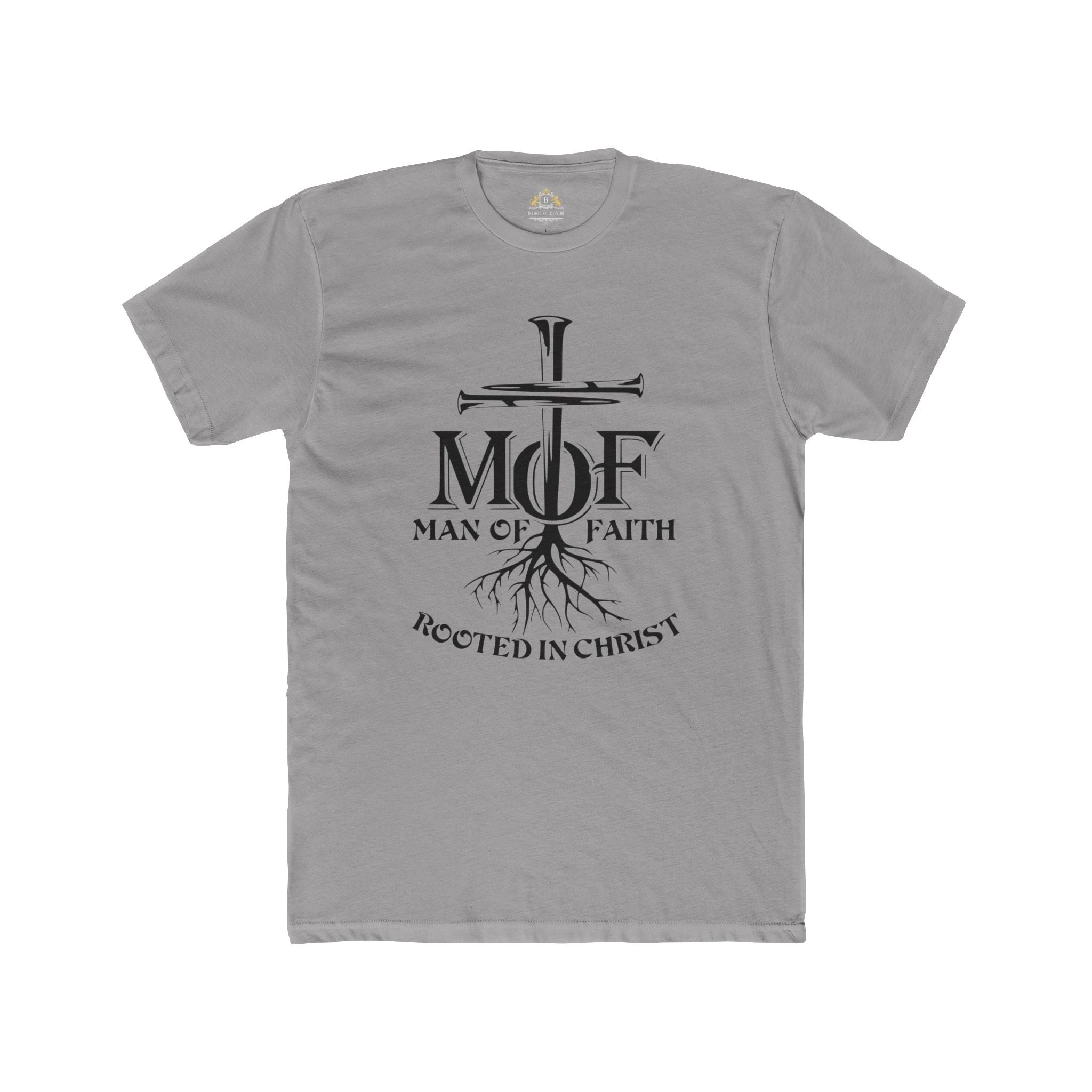 Man of Faith Tee — 'Rooted in Christ' Christian T‑Shirt