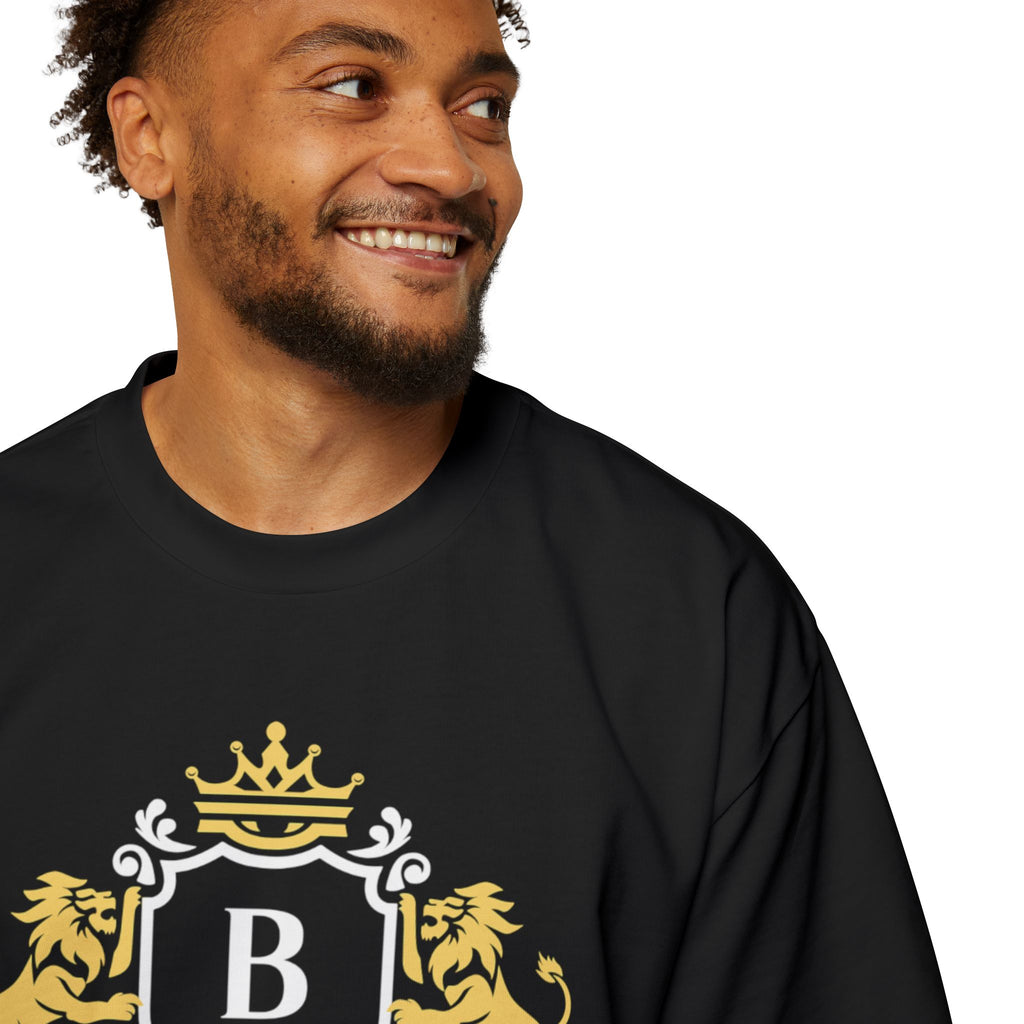Badge Of Honor Crest Tee — Men's Oversized Graphic T-Shirt
