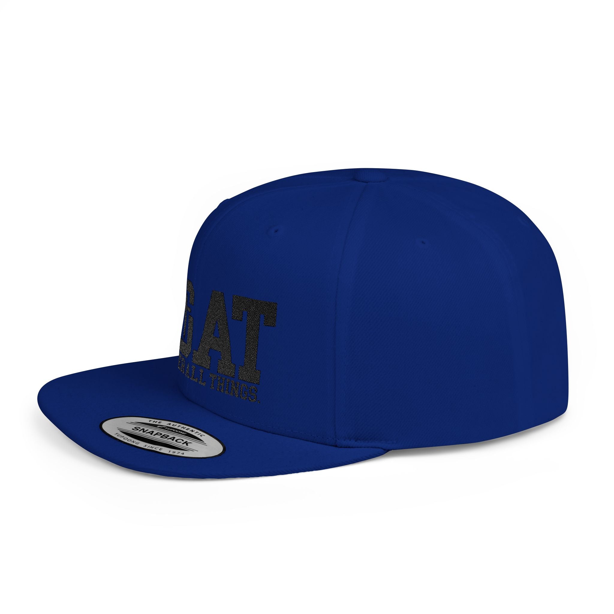 GOAT Snapback Hat — "God Over All Things" Flat-Bill Christian Baseball Cap