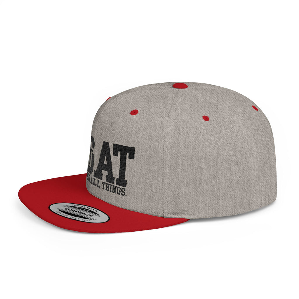 GOAT Snapback Hat — "God Over All Things" Flat-Bill Christian Baseball Cap