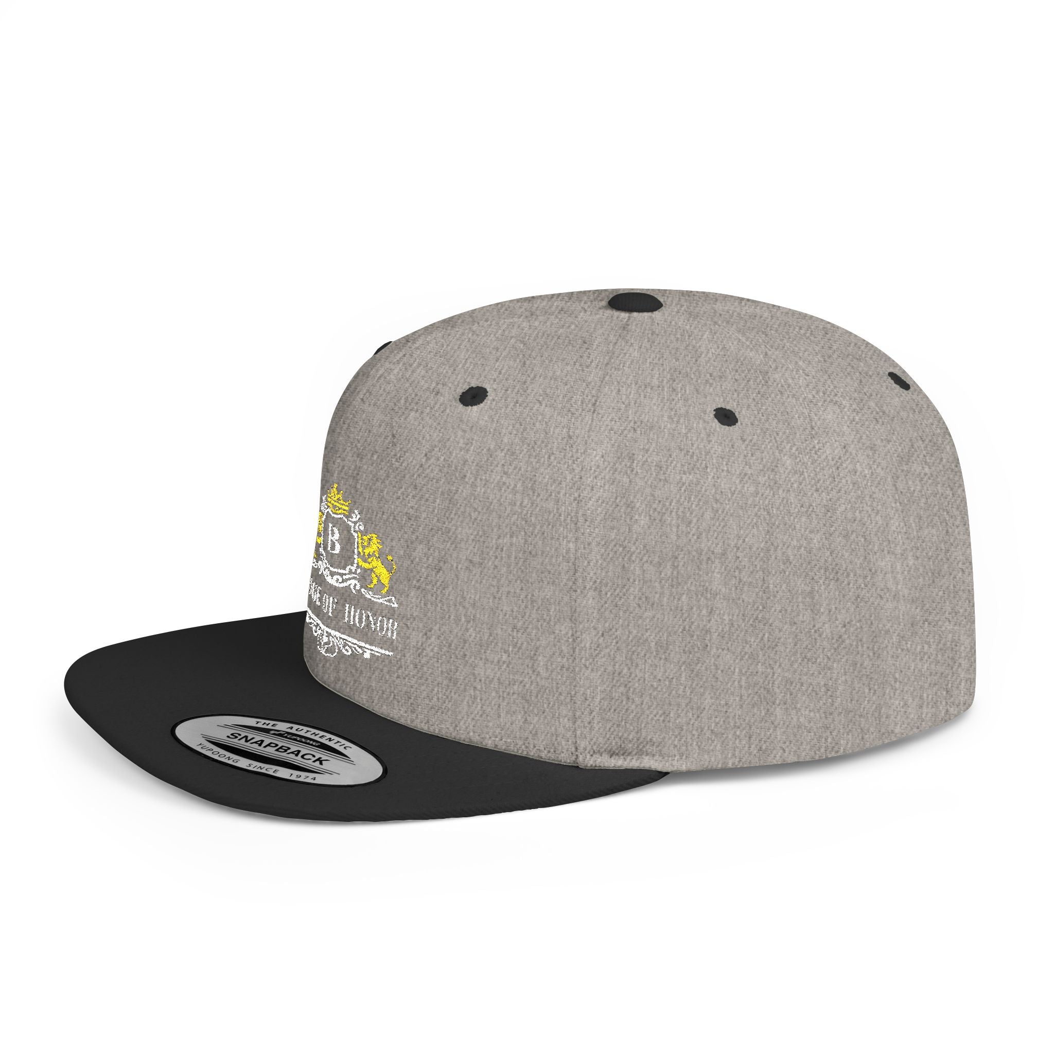 Badge Of Honor Crest Snapback Hat — 'B' Royal Emblem Flat-Bill Cap