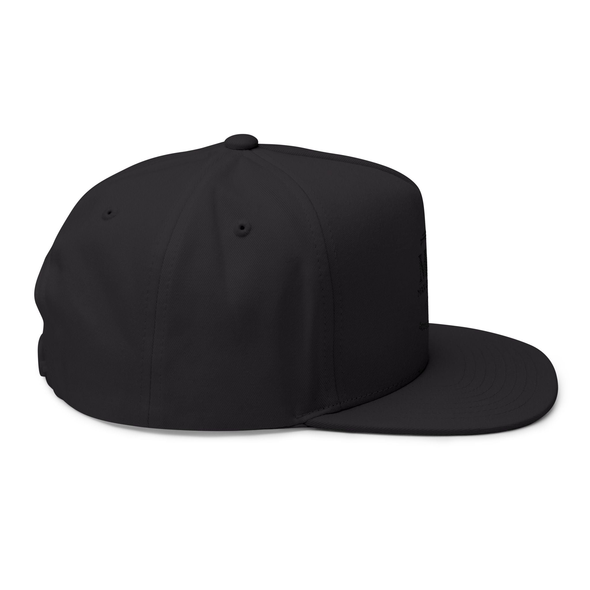 Embroidered 'Man of Faith' Flat Bill Cap — Rooted in Christ Snapback