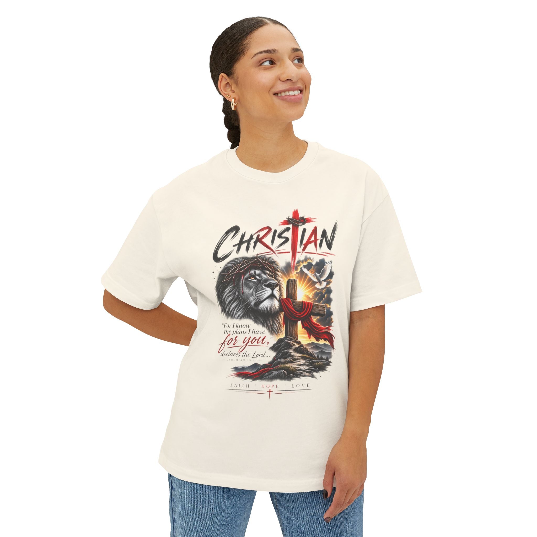 "Faith Cross Graphic Shirt" - Graphic T-Shirt