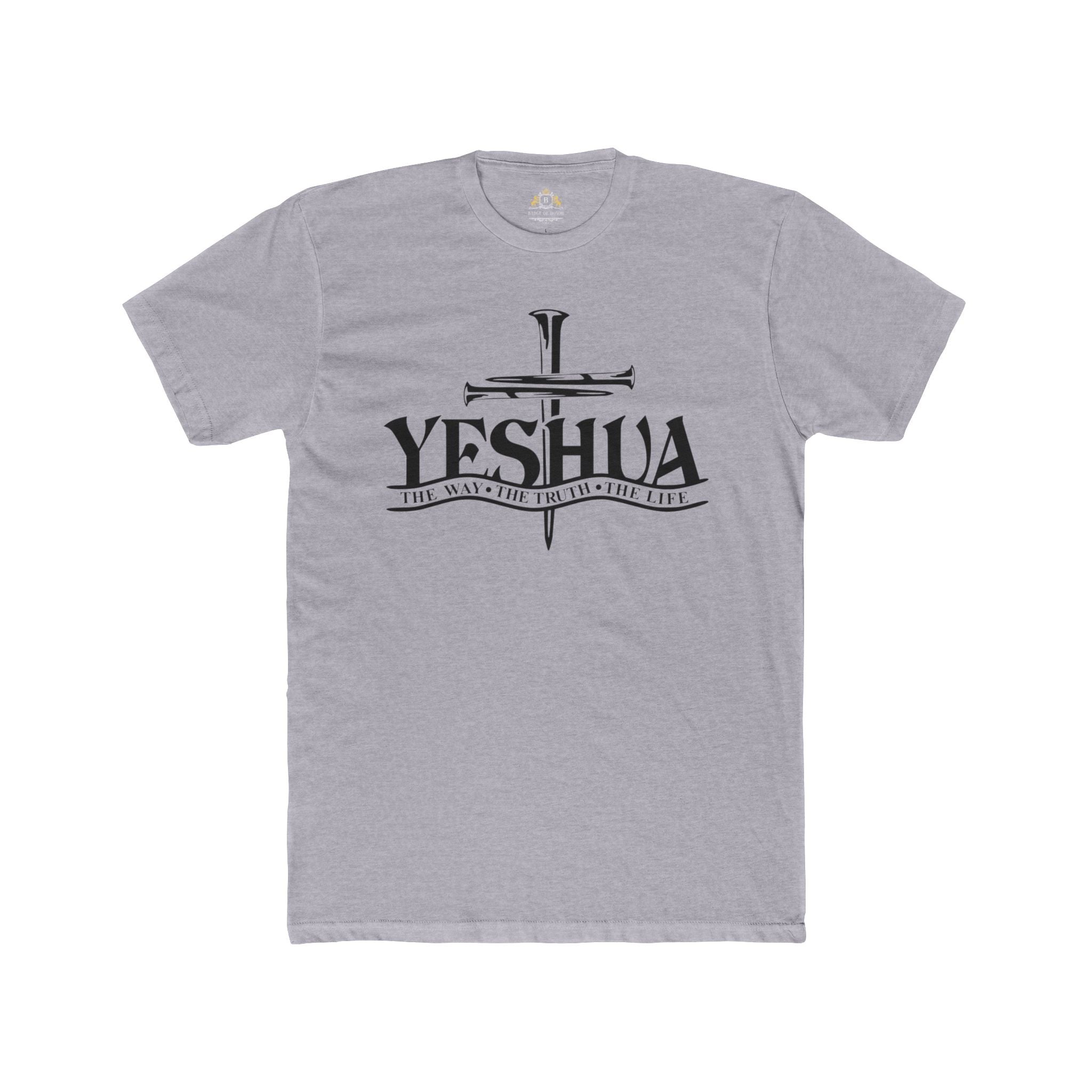Yeshua Cross T‑Shirt — Faith Christian Tee ("Yeshua: The Way, The Truth, The Life")